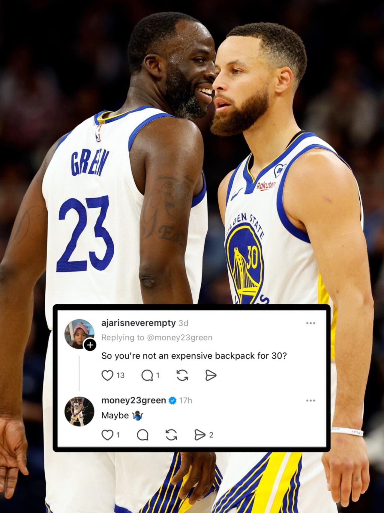 网友贴脸开大:你难道不是库里昂贵的累赘吗?追梦回应:也许吧